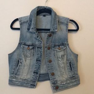 American Eagle denim vest